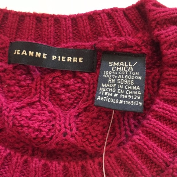 JEANNE PIERRE Women's Crew Neck Knit Sweater - Picture 5 of 5
